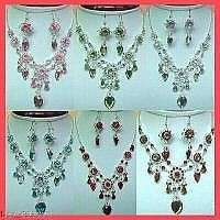 Lots Fashion 12Sets Bead Metal Necklaces&Earrings  