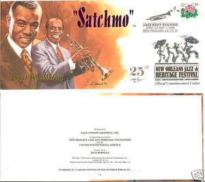 Louis Armstrong New Orleans Jazz Fest Cachets (#6)  