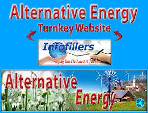Alternative Energy Self Updating Turnkey Website Green*  
