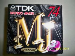 TDK MD 74 Blank MiniDisc 2 x 3 pack TDK Mini Disc NEW  