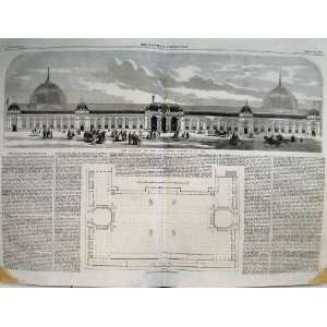    1861 Building International Exhibition Ground Plan