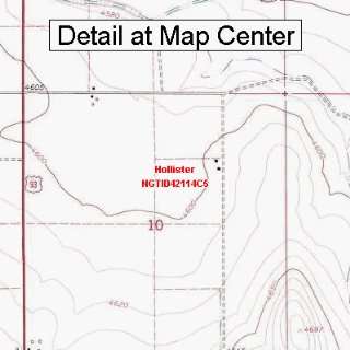  USGS Topographic Quadrangle Map   Hollister, Idaho (Folded 