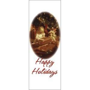 30 x 60 in. Holiday Banner Happy Holidays Christmas Morning  