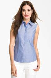Foxcroft Sleeveless Fitted Shirt (Petite) $65.00