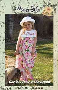 Garden Blooms Sundress Dress Pattern Girl Children SZ 3,4,5,6 DIY 