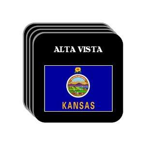  US State Flag   ALTA VISTA, Kansas (KS) Set of 4 Mini 