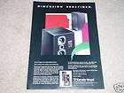 Cerwin Vega SE Series Speakers Ad from 1986, Beauitful