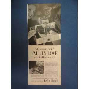   Slides 1956 Magazine Print Ad. Fall in love. 1956 Vintage Magazine Ad