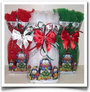 CHRISTMAS TUTU to GO GIFT BAGS CHOOSE from 9 COLORS Fits TODDLERS to 