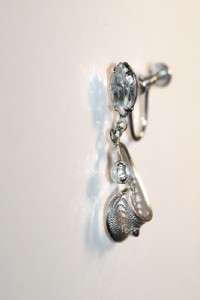 J39 Vintage AM LEE Sterling Necklace & Screw Earrings  
