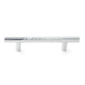   Eclectic 3 Pitted Bar Pull Finish Polished Chrome