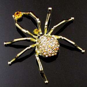 ADDL Item  1 pc Austrian rhinestone crystal Spider 