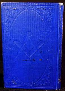 RARE 1859 ANTIQUE FREEMASONRY Book MASONIC WEBB MONITOR Occult 