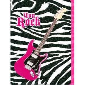    Birthday Greeting Card You Rock Guitar