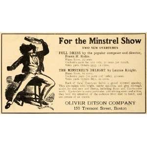  Minstrel Overture Musical Scores   Original Print Ad