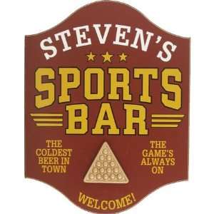  Personalized Sports Bar Billiards Sign