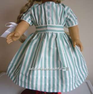 DOLL CLOTHES fits American Girl Pioneer Era Summer Dress  