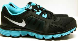 Nike Dual Fusion Womens Running Shoes Sz 6   10 #454240 004 Blk/Turq 