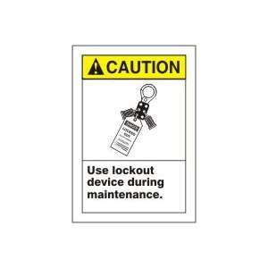  CAUTION Labels USE LOCKOUT DEVICE DURING MAINTENANCE (W 