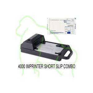  4000 Manual Credit Card Imprinter and 100 Short Slip Combo 
