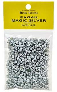 Pagan Silver Resin Incense for Charms, Spells, Rituals  
