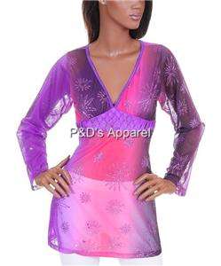 Womens Misses Clothing Purple Shirt Top Blouse S M L  