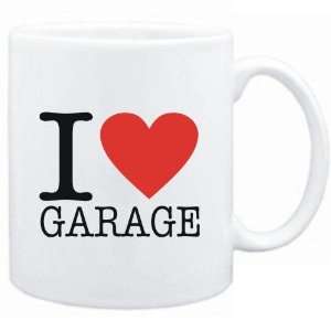  Mug White  I LOVE Garage  Music