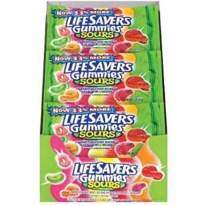  Life Savers Gummies, Sours, 2 oz, 18 ct (Quantity of 3 
