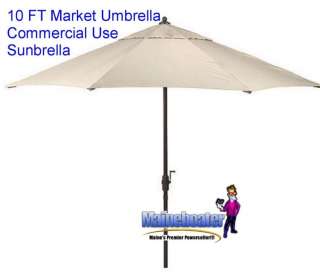 New 10FT Commercial Cafe Bar SUNBRELLA Market Umbrella  