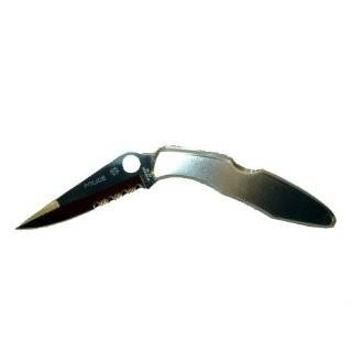 Spyderco Police Model Plain Edge Stainless Steel Knife  