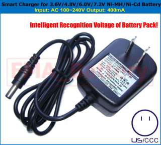 Intelligent Charger NiMH NiCd 3.6/4.8/6.0/7.2V Battery  