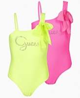 Guess Kids Swimsuit, Girls One Piece with Scarf