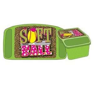 Softball Lap Desk (Green Glitter) 