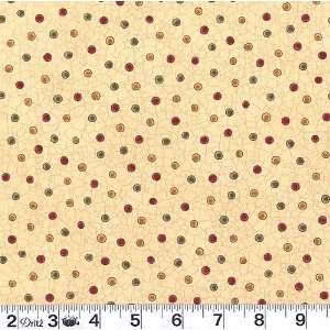  45 Wide Acorn Hollow Crackle Dots Antique Fabric By The 