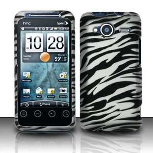  HTC EVO Shift 4G Zebra Design Rubberized Hard Case Snap on 