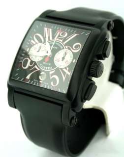 Franck Muller Conquistador Black Cortez Chronograph NEW watch.  