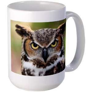  Large Mug Coffee Drink Cup Great Horned Owl Everything 