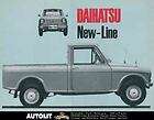 1965 Daihatsu 800 New Line Pickup Truck Brochure