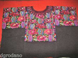 Huipil Blouse Guatemala Huipil Embriodery Birds #218  