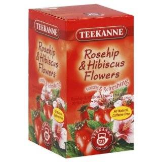 Teekanne Tea, Rose Hip & Hibiscus Flowers, 20   Teabags, (Pack of 5)