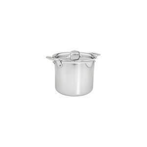  All Clad Stainless Steel 7 Qt. Stockpot with Lid   Gray 