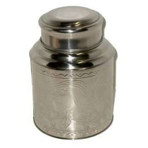Large Stainless Steel Tea Canister (10.6 oz   17.3 oz)  