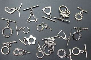 CLEARANCE Mixed Tibetan Silver Jewelry Toggle Clasps M3  