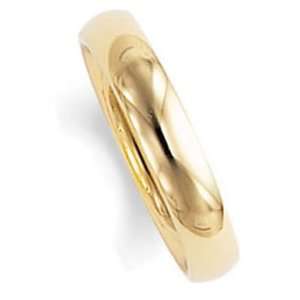 com 4.0 Millimeters Yellow Gold Polished Wedding Band Ring 14Kt Gold 