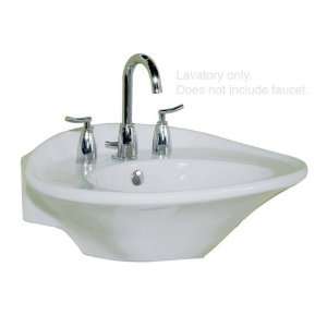   White Pedestal Sink Top (8 Widespread) 318 8WHT