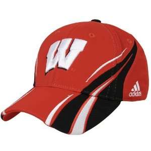  adidas Wisconsin Badgers Spiral Colorblock Hat
