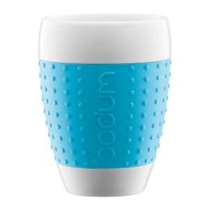  Bodum 13 1/2 ounce Pavina Porcelain Cups with Silicone 