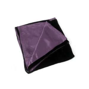  CHARTER CLUB Velvet and Silk Wrap, Black/Purple Patio 