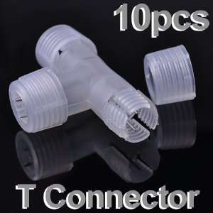  10x 1/2 Splice T Connector for 2 Wire Round Rope Light 