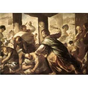   name Christ Cleansing the Temple, By Giordano Luca